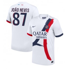 Paris Saint-Germain Joao Neves #87 Borte skjorte 2024-25 Kortermet